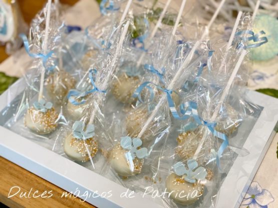 Candy bar boda dorado y azul