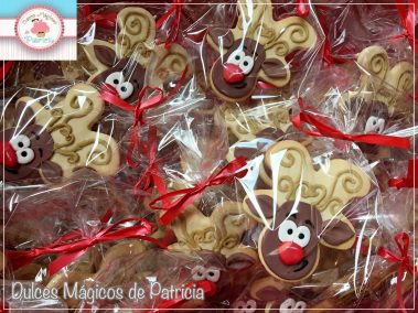 galletas personalizadas navidad reno