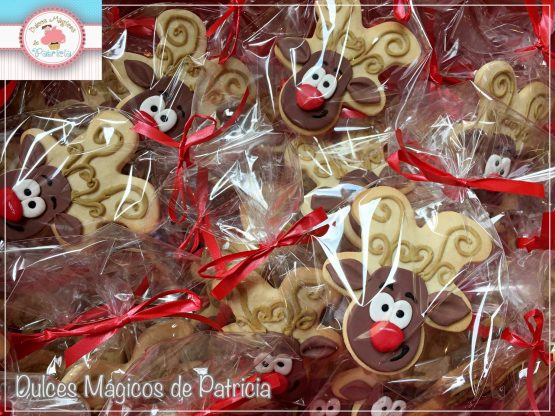 galletas personalizadas navidad reno