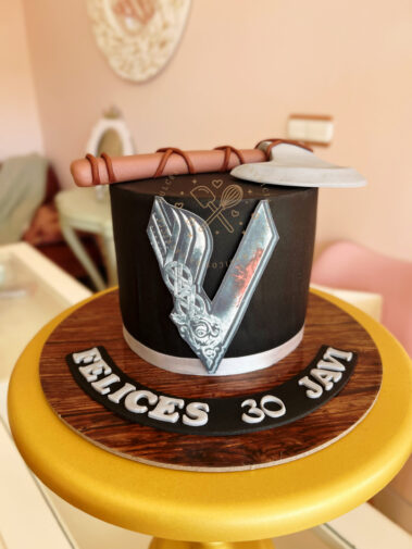 Tarta decorada Vikingos