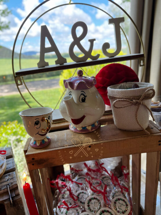 Candy bar boda disney Bella y Bestia