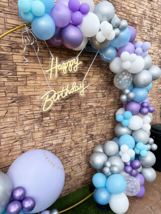 Decoración globos cumple Frozen