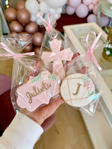 Galletas bautizo/comunión con cruces