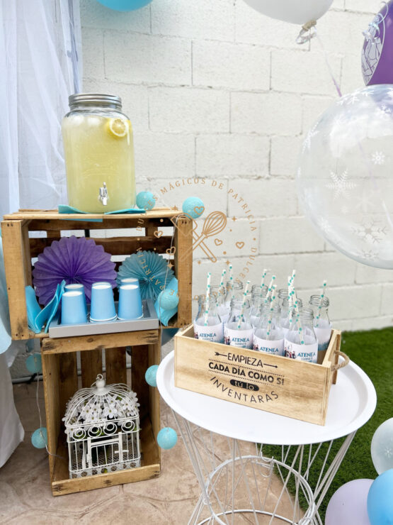 Mesa dulce y decoración de espacios Frozen