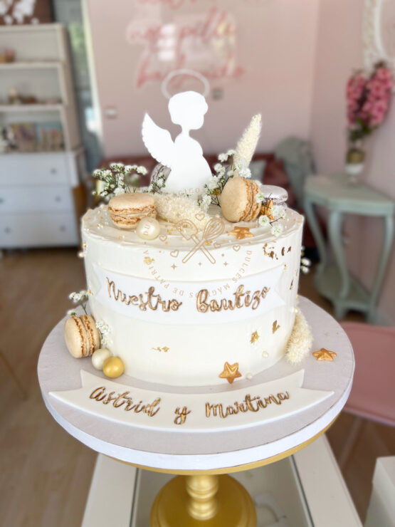 Tarta decorada Bautizo
