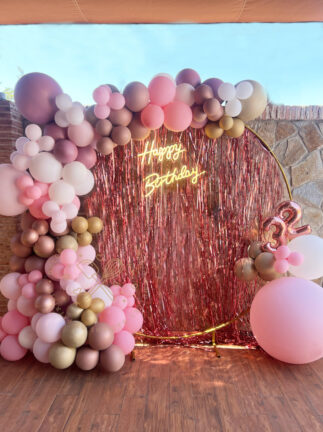 Decoración con globos Arco cumpleaños