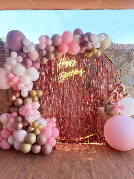 Decoración con globos Arco cumpleaños