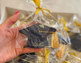 Galletas decoradas birrete de graduación