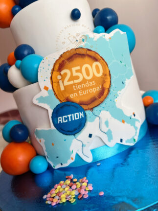 Tarta decorada corporativa madrid action