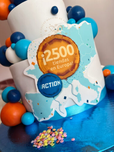 Tarta decorada corporativa madrid action