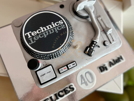Tarta plato dj Technics