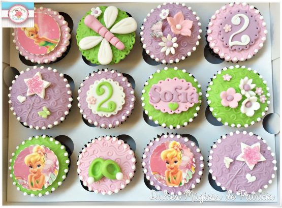 Cupcakes decorados temática Campanilla