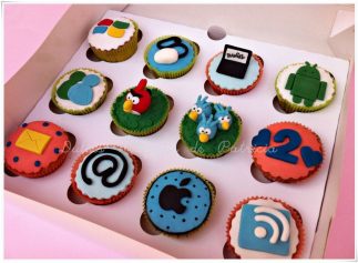 Cupcakes decorados angry birds