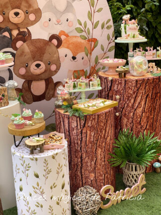 Candy bar animales del bosque