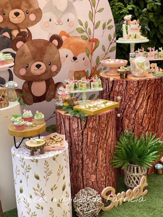 Candy bar animales del bosque