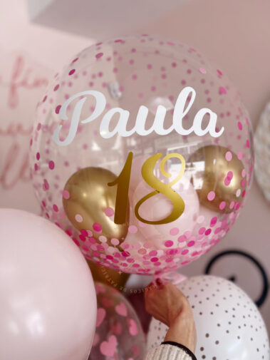 Decoración globos felices 18