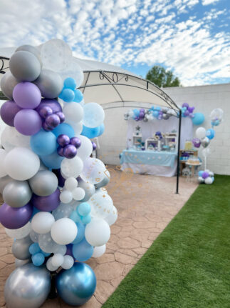 Decoración globos cumple Frozen