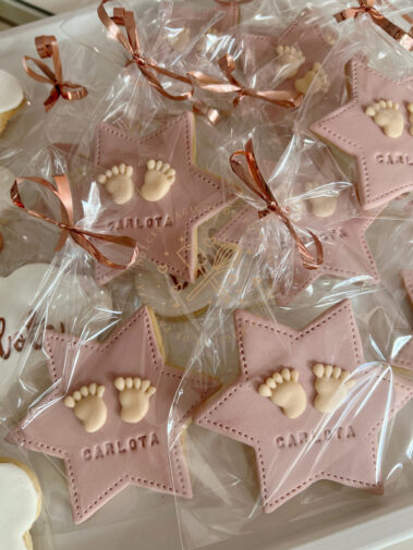 Galletas decoradas Bautizo pies