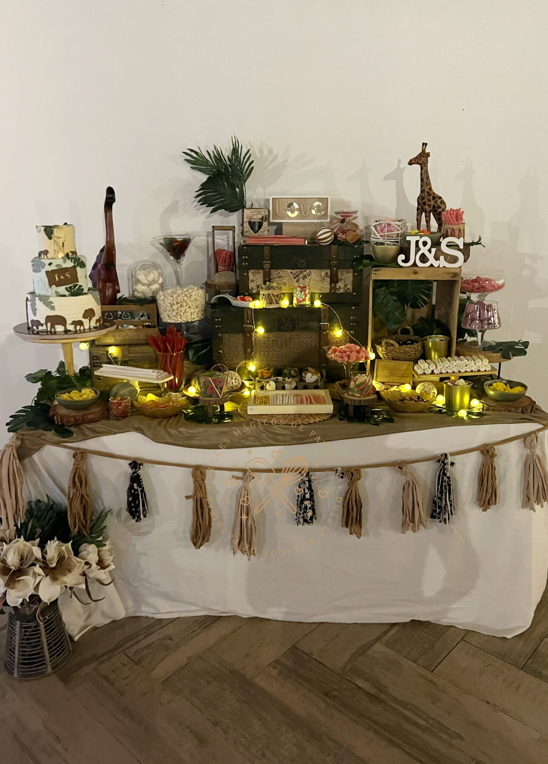 Galletas personalizadas Mesa de dulces safari, Galletas decoradas