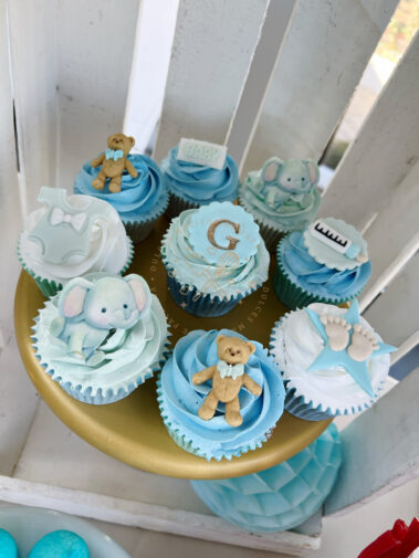 Cupcake decorado Bautizo