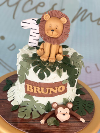 Tarta decorada animales