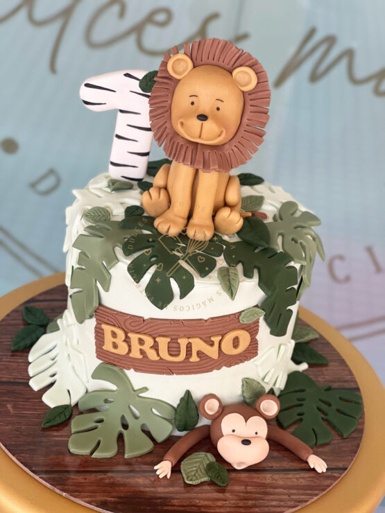 Tarta decorada animales