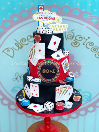 Tarta decorada casino Las Vegas