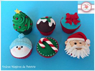 Cupcakes decorados navidad