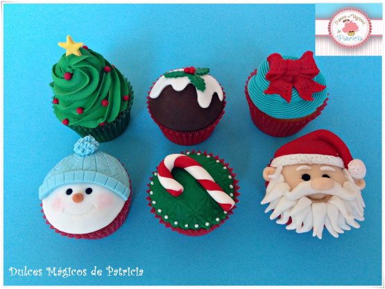 Cupcakes decorados navidad