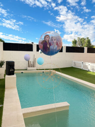 Decoración globos cumple Frozen