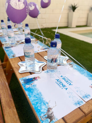 Mesa dulce y decoración de espacios Frozen