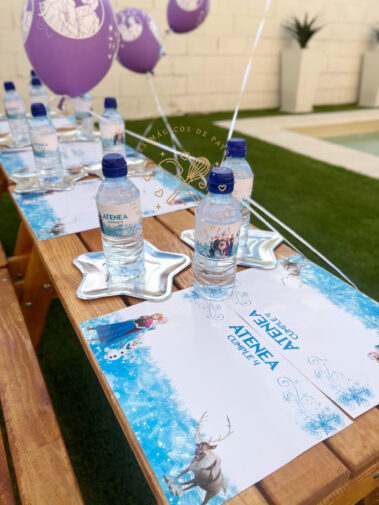 Mesa dulce y decoración de espacios Frozen