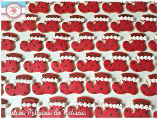 galletas personalizadas navidad bota