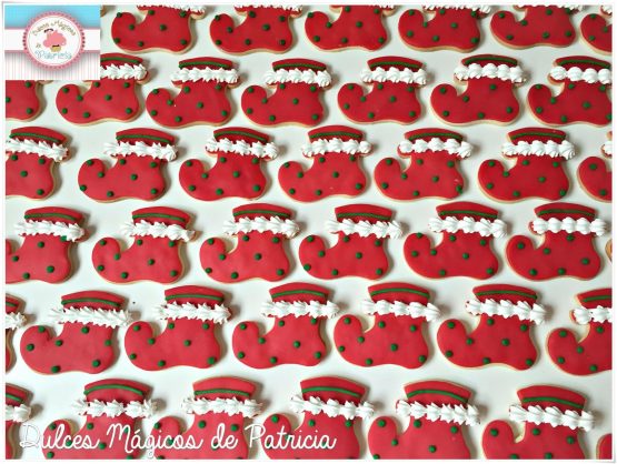 galletas personalizadas navidad bota