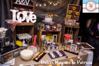 Candy bar boda rústico