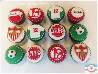 Cupcakes decorados fútbol