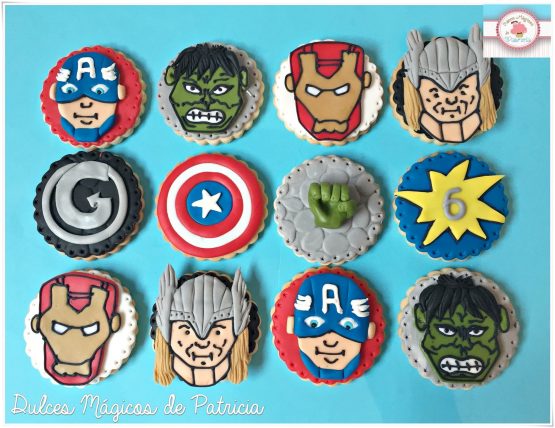 Galletas personalizadas superheroes