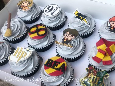 Cupcakes decorados temática Harry Potter