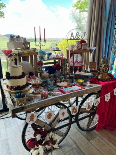 Candy bar boda disney Bella y Bestia