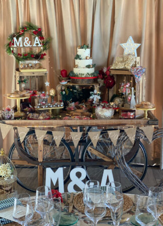 Candy bar mesa dulce boda madrid navideño