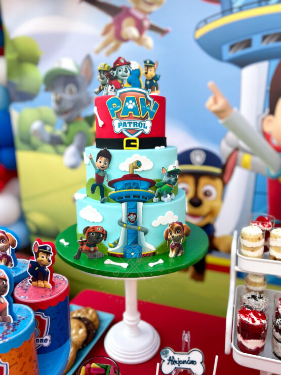 Decoración de cumpleaños Patrulla Canina