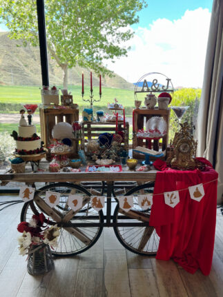 Candy bar boda disney Bella y Bestia