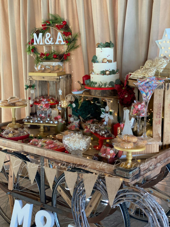 Candy bar mesa dulce boda madrid navideño