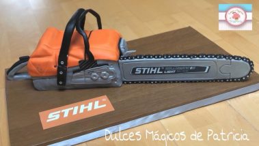 Tarta decorada corporativa Stihl