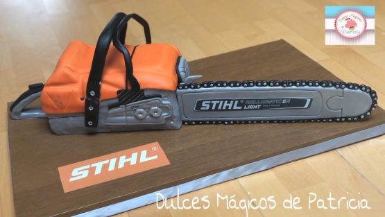 Tarta decorada corporativa Stihl