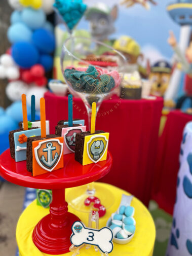 Decoración de cumpleaños Patrulla Canina