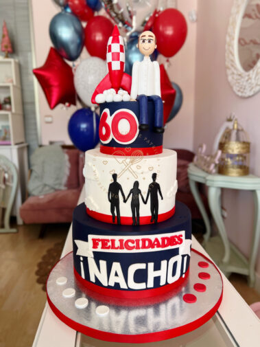 Tarta decorada felices 60