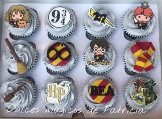 Cupcakes decorados temática Harry Potter