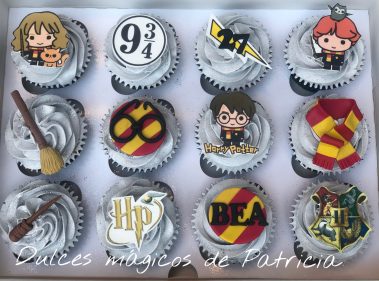 Cupcakes decorados temática Harry Potter