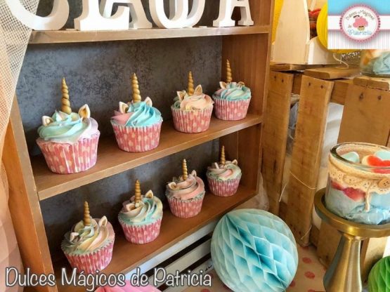 Candy bar Baby shower unicornio